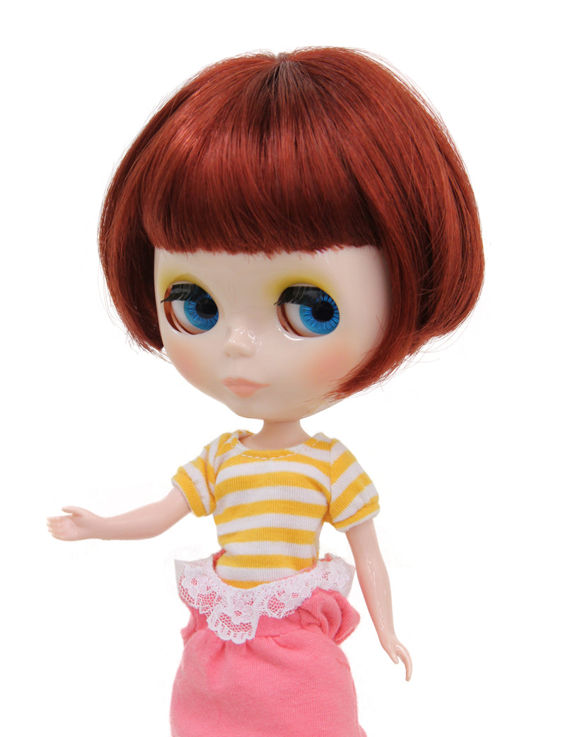 ショートボブカット ウィッグ アウト フォー ドールズ B-175 最も想像できる可愛いウィッグであなたのドールを飾り、クラフトのアートを発見