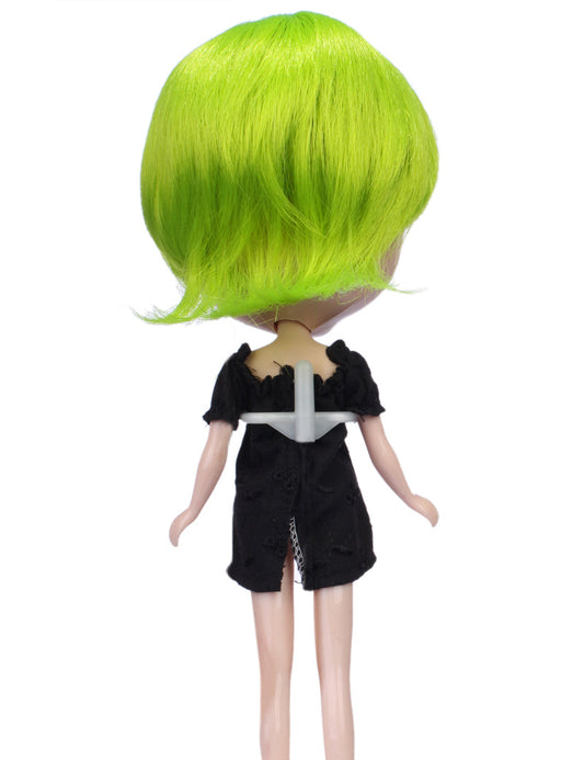 外向きのウェーブのあるカシュアルなショートヘアスタイルの人形のウィッグ B-126、柔らかい髪の毛を明るくする、このスタイルの主な目的