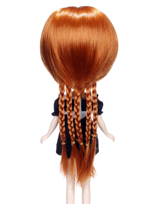 シンプルな四つ編みスタイルのロング人形のウィッグ B-113、あなたのプリーティングテクニックを褒め称えます