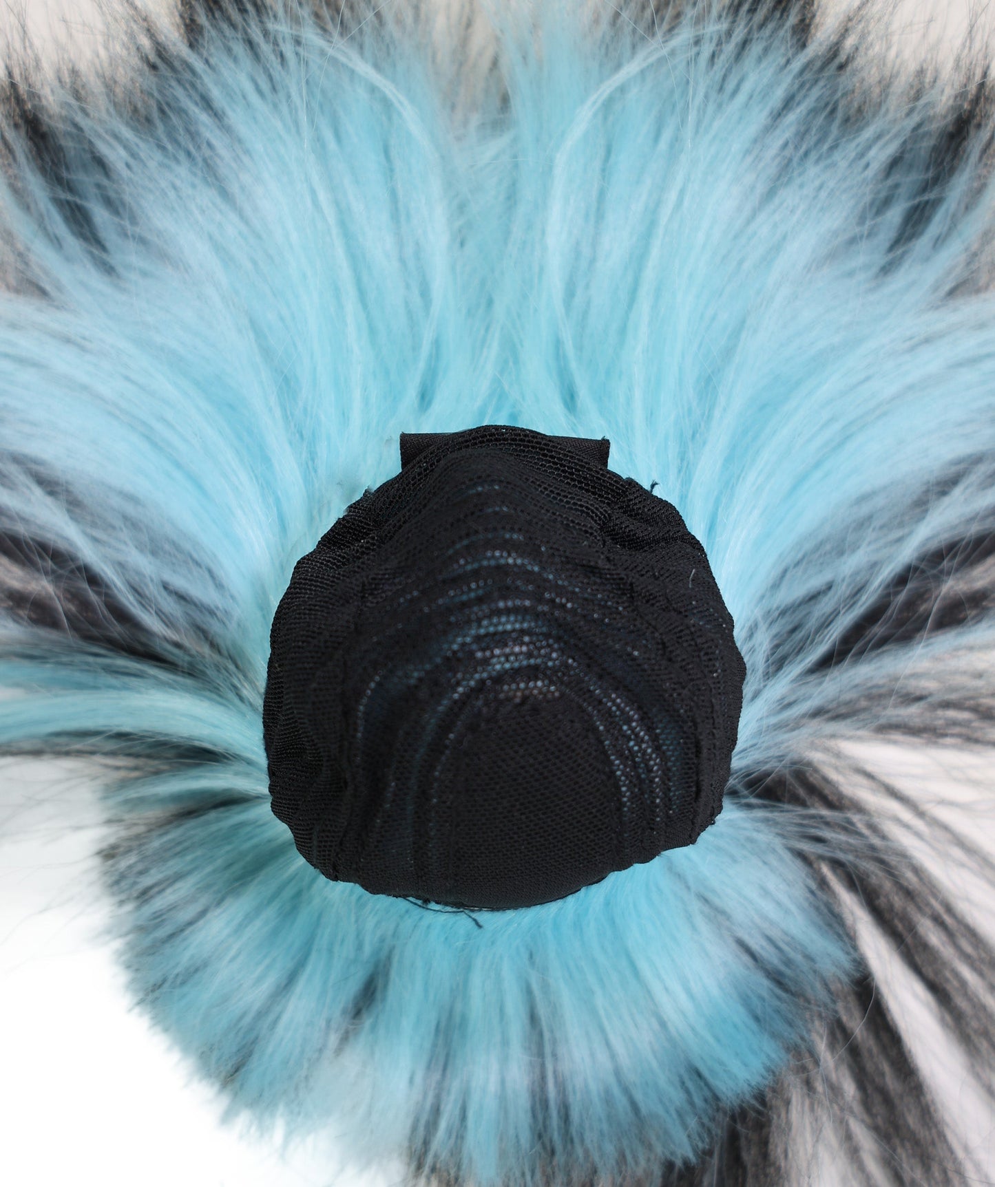 Wigs2you WD40-030 ブラック&ブルー 7インチ BJD ドール用ウィッグ - 耐熱性フリンジスタイル合成毛 標準キャップ付き