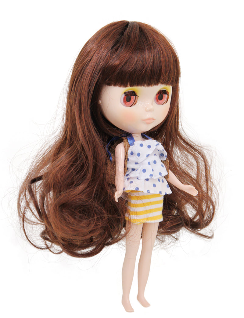ロングボブカット ドールウィッグの素晴らしさ B-177 可愛さ あなたのドールの楽しいメイクオーバーのためのカラー、テクスチャ、スタイルの万華鏡を探求