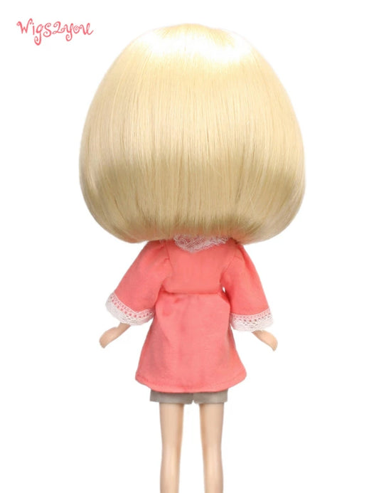 心を溶かすドールウィッグ冠 B-134 プラチナブロンド、シルキースムース