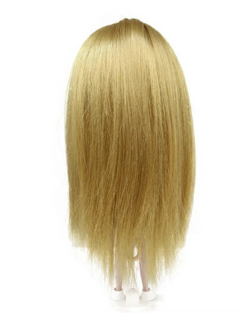 スリックで滑らかな長いストレートスタイルのドールウィッグ B-141 端の周りに微妙なレイヤーカットが施され、軽やかな仕上がりになっています