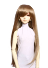 Simple long straight hairstyle with sweeping bangs to the side.The luscious length is complimented by long layers cut through the edges to add a little movement for softness and shape.
