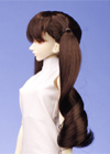 Popular Anime style with long pony tails at the sides to show the pureness look and feel.The large curls at the ended is the focal point of this look.
