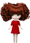 This poodle style is very lovely and popular to all the doll users !The natural curls at the sides give the maximum volume to show the over-all style beautifully.
