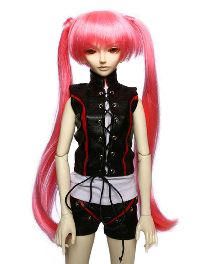 人気のあるアニメスタイルのロングな細いポニーテールがある人形のウィッグ W-613、あなたの人形の清純な印象のためのもの。