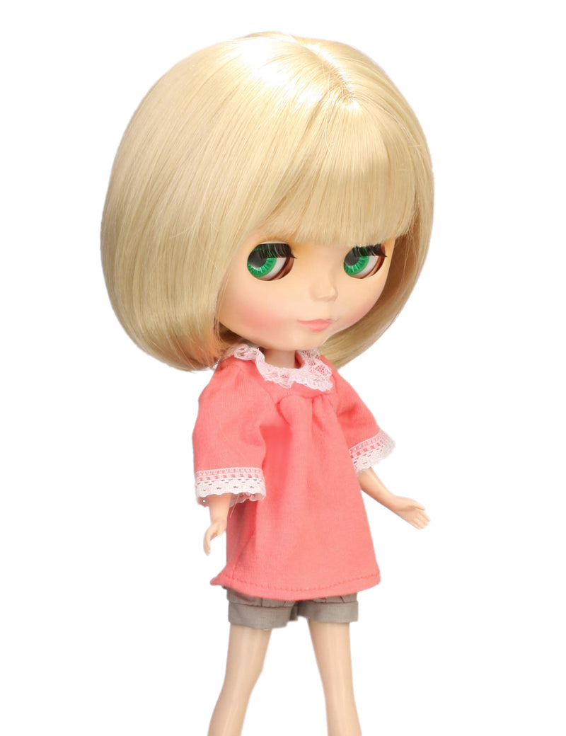 心を溶かすドールウィッグ冠 B-134 プラチナブロンド、シルキースムース