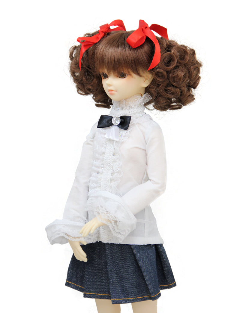 ショートカーリー ドールウィグ WD60-016 あなたのドールの美的感覚を可愛らしい手作りのウィッグクリエーションで高める秘密を解き明かす、彼らの個性とスタイルを反映