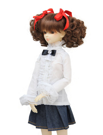 ショートカーリー ドールウィグ WD60-016 あなたのドールの美的感覚を可愛らしい手作りのウィッグクリエーションで高める秘密を解き明かす、彼らの個性とスタイルを反映