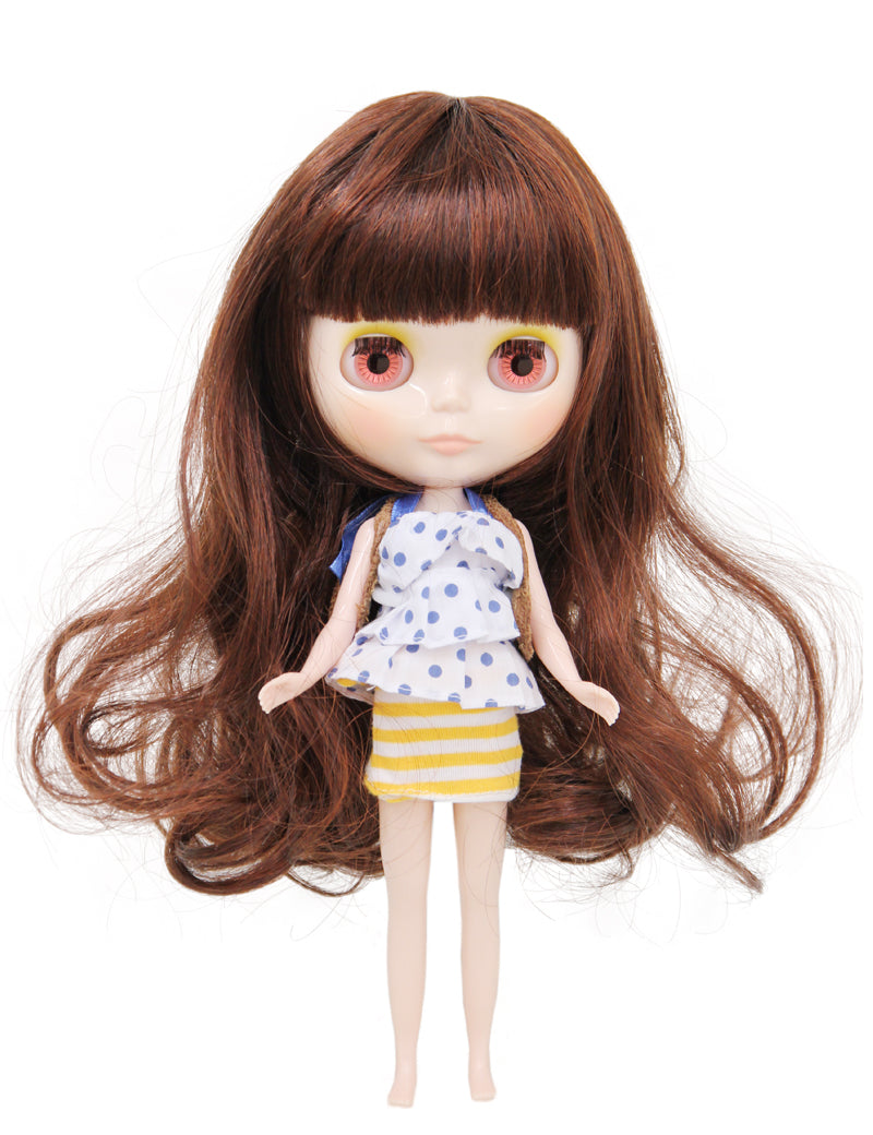 ロングボブカット ドールウィッグの素晴らしさ B-177 可愛さ あなたのドールの楽しいメイクオーバーのためのカラー、テクスチャ、スタイルの万華鏡を探求