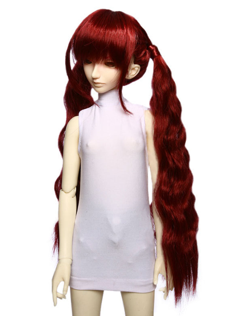 この美しいツインポニーテールのファビュラスな人形のウィッグ W-609、小さなカールで自然なボリュームと柔らかさを持っています。