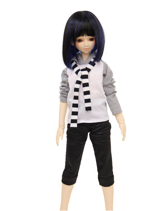 ショート ドールウィッグ WD60-008 ドールウィッグの魔法の世界 手で選んだウィッグのクリエーションとスタイリングの専門知識で普通のドールを魅力的なキャラクターに変身