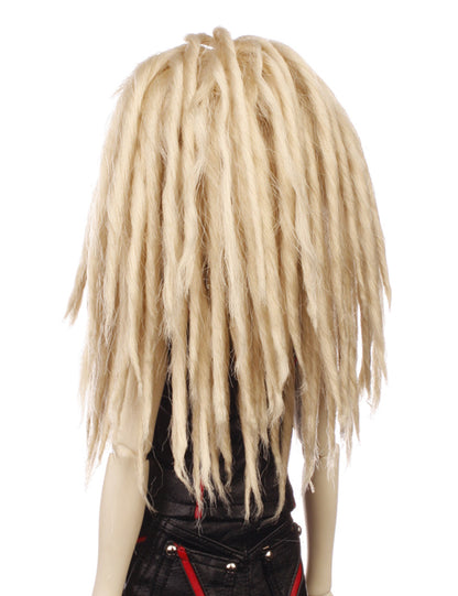 ファンキーパンキーミディアムドレッドロックススタイルの人形のウィッグ W-637 プラチナブロンド