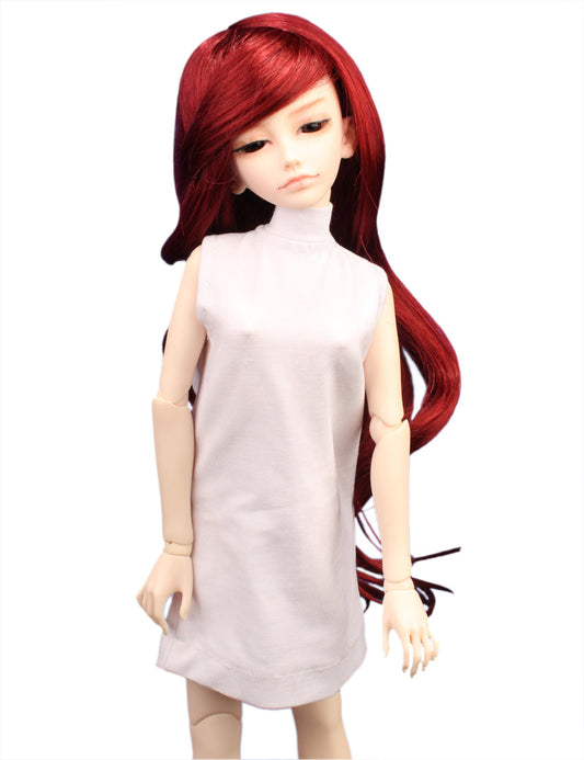 スウィートロングウェービースタイル 華やかな髪 WD-4021 ドールウィッグ ラスベリーミックスの色 フォーマルな場面にぴったりです