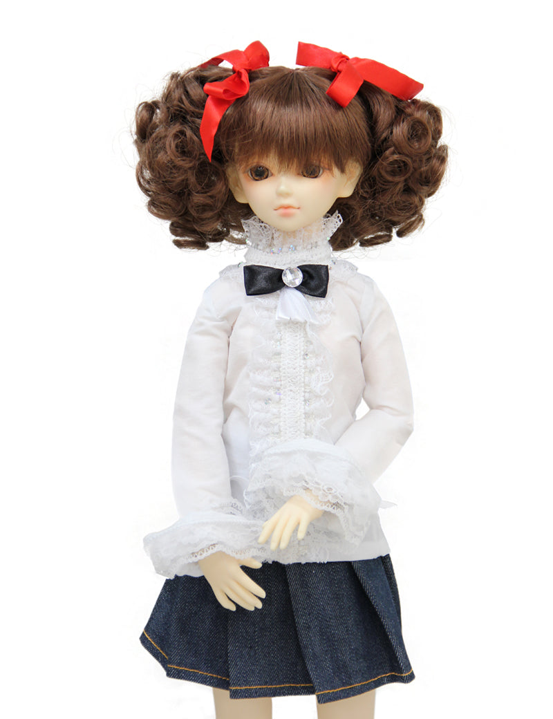 ショートカーリー ドールウィグ WD60-016 あなたのドールの美的感覚を可愛らしい手作りのウィッグクリエーションで高める秘密を解き明かす、彼らの個性とスタイルを反映