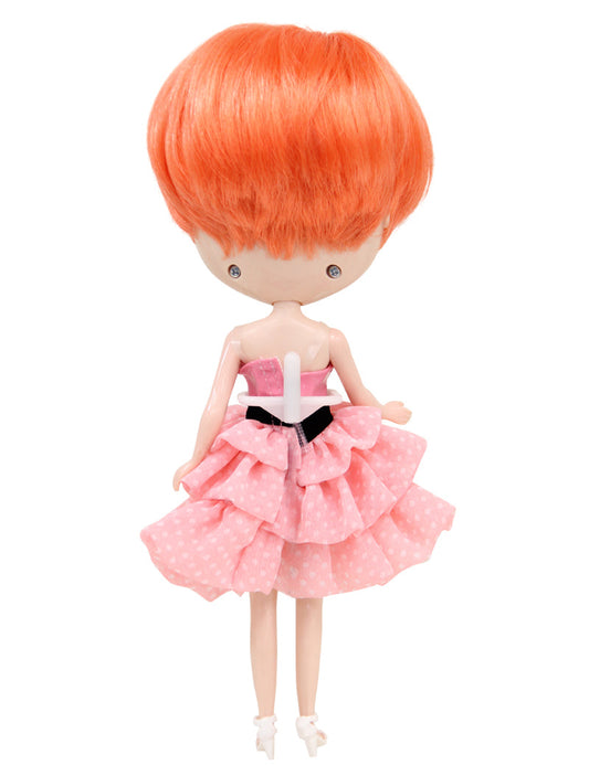 ショートラウンドカット シルキーヘアスタイルのドールウィッグ B-183 キュートなウィッグクリエーションの数々で普通のドールを魅力的なキャラクターに変身
