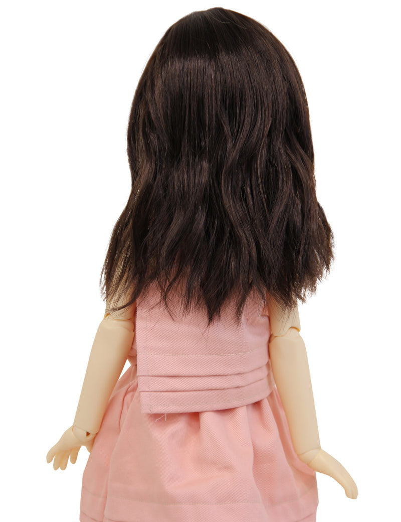 ミディアムロングウェービー WD60-027 ドールウィッグ ブラウンの色