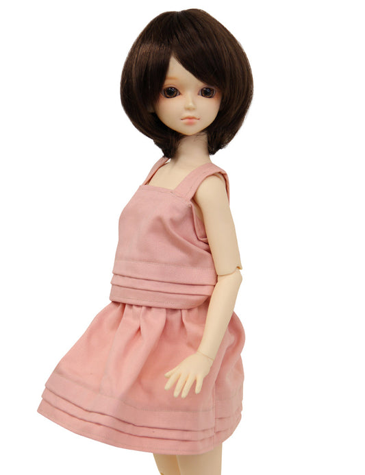 カジュアルなショートカット WD60-026 ドールウィッグ ダーキーブロンドの色