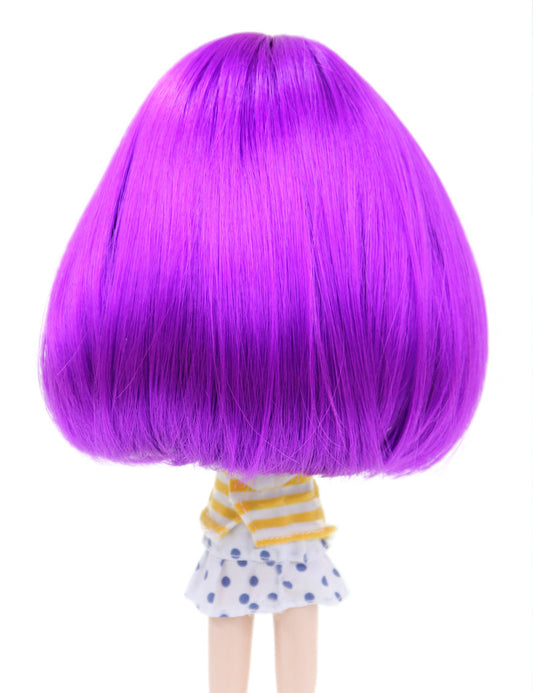 BDドールウィッグ 頭を包み込む大きなワンカールボブスタイルです ツヤツヤサラサラ！ B-154