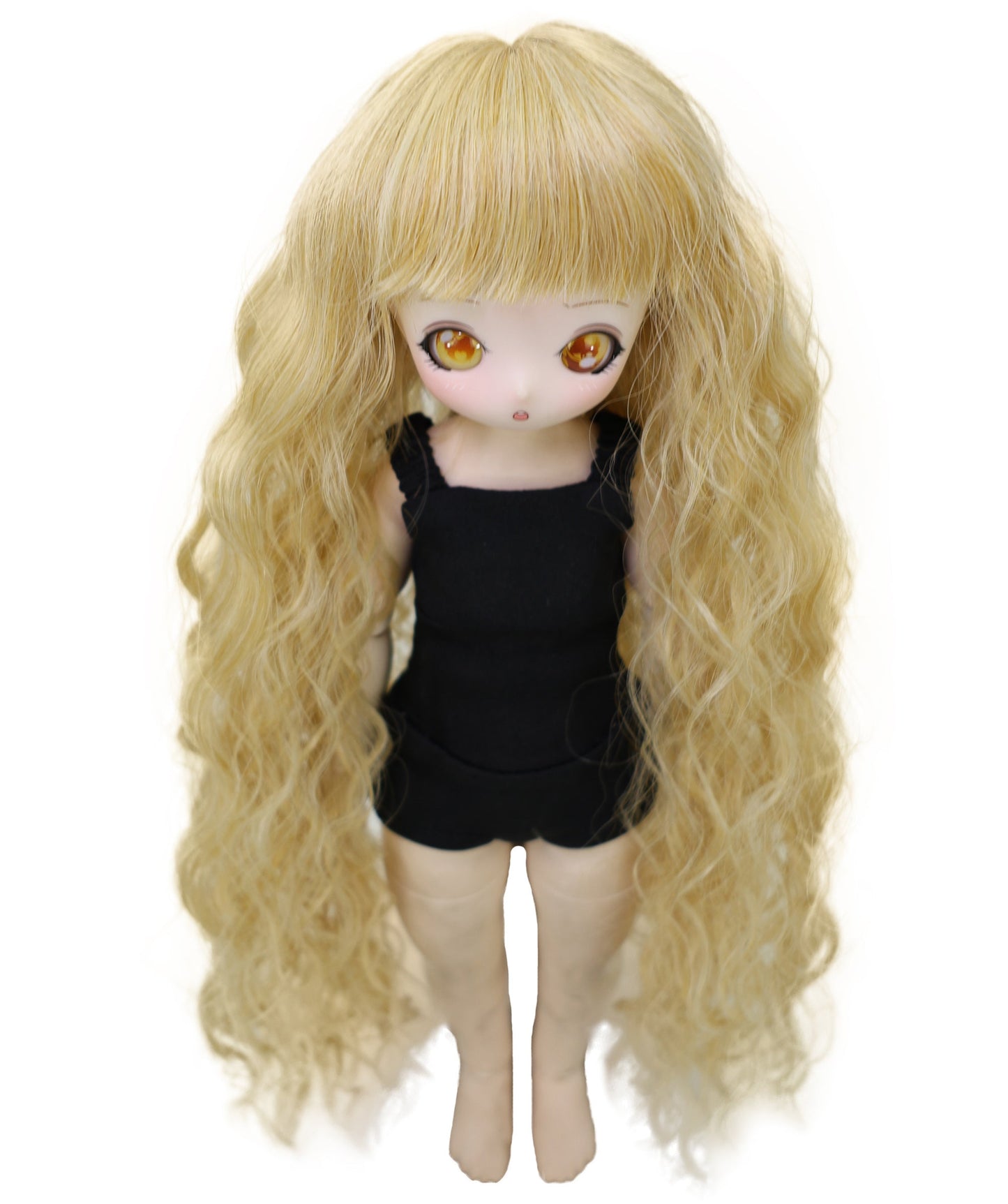 Wigs2you WD40-028 ドールヘアウィッグ、1/3サイズ BJDドール用ウィッグ ライトブロンド カーリー 14インチ 合成繊維