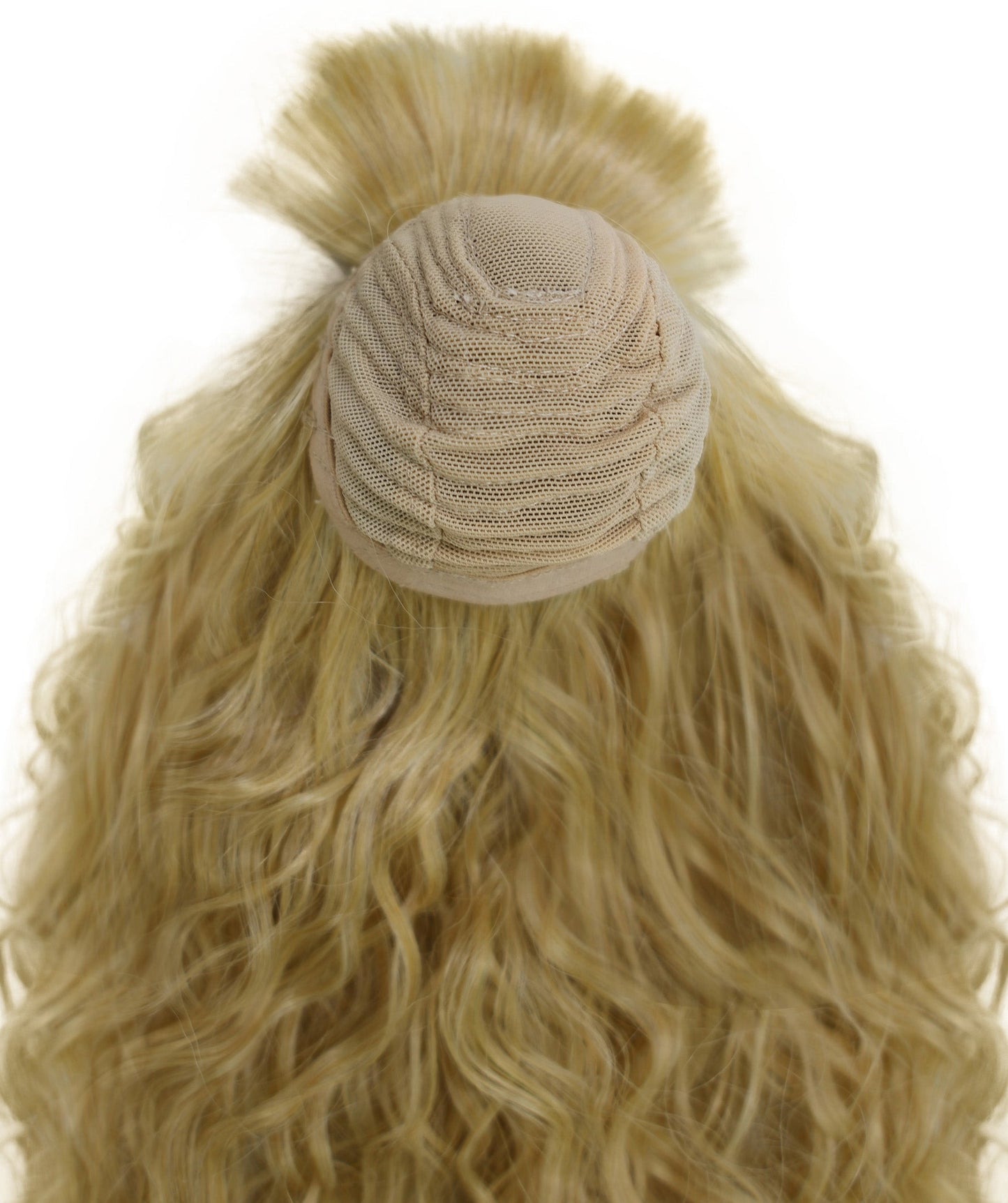 Wigs2you WD40-028 ドールヘアウィッグ、1/3サイズ BJDドール用ウィッグ ライトブロンド カーリー 14インチ 合成繊維