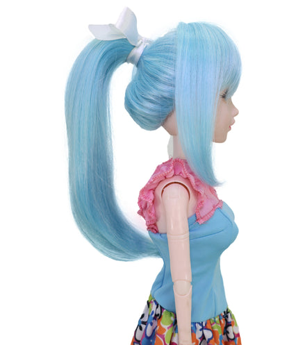 Wigs2you WD40-032 ライトブルー ツインテール ドール用ウィッグ - 10インチ 耐熱性 人工毛 BJDフィギュア＆ドレスアッププレイ用