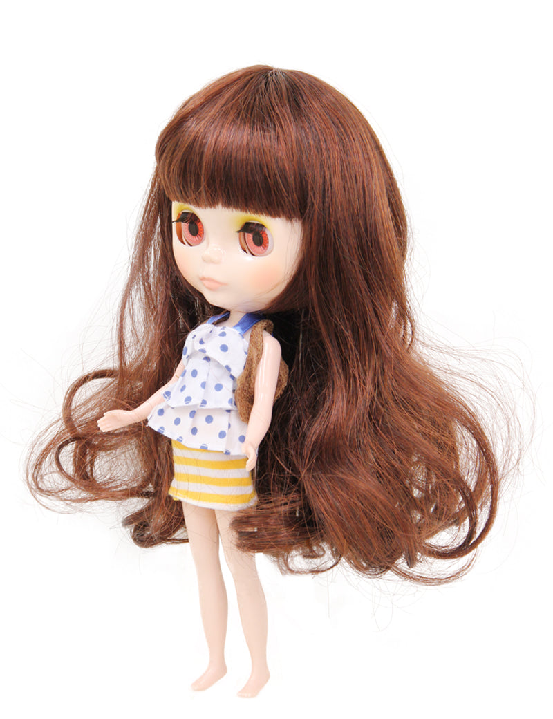 ロングボブカット ドールウィッグの素晴らしさ B-177 可愛さ あなたのドールの楽しいメイクオーバーのためのカラー、テクスチャ、スタイルの万華鏡を探求