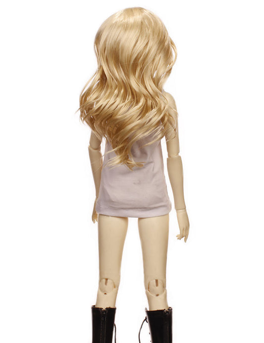 人形のウィッグ W-653 プラチナブロンド 無欠のウィッグセレクションとスタイリングを備え、あなたの人形に魅力的な可愛らしさと個性を注入します
