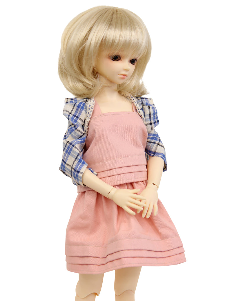 カジュアルなショートカット WD60-029 ドールウィッグ プラチナブロンドの色