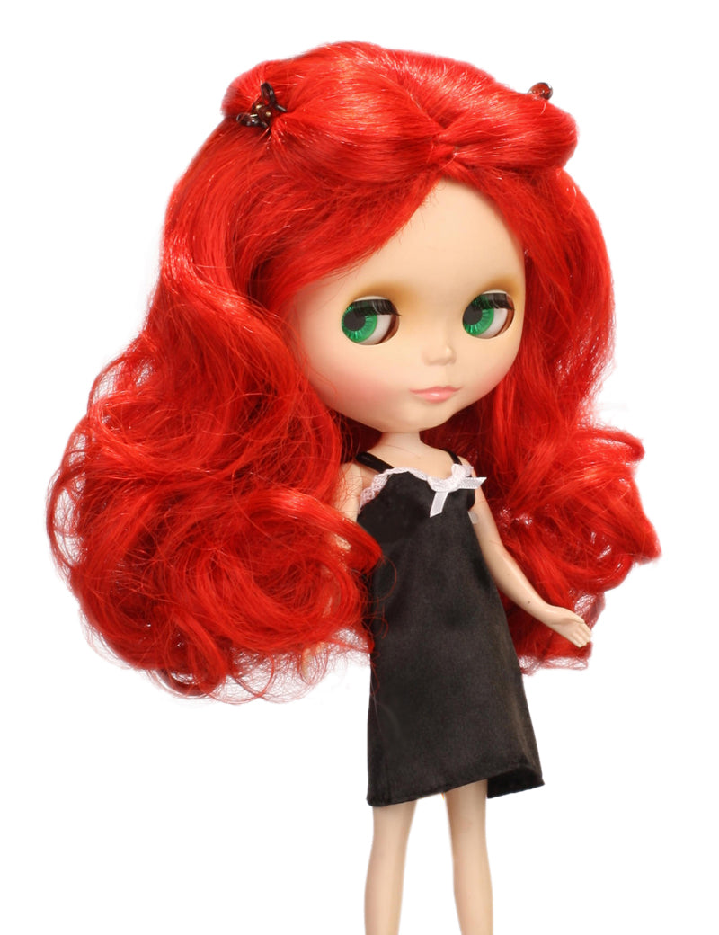 BDドールウィッグ 大きいウェーブスタイル 少しだけ長い前髪を後ろにくくって清潔的！クリップ付！ B-138