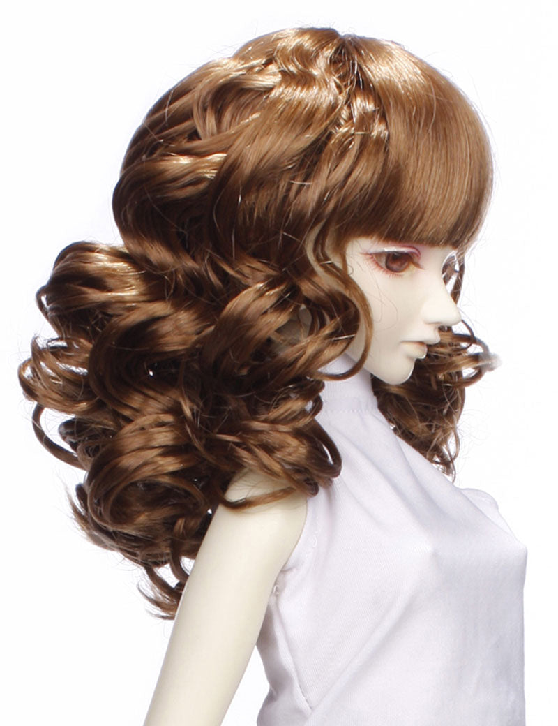 ジョージャスなスタイルのカーリーダッチドールウィッグ W-645 ラッシュ・ブラウンの色