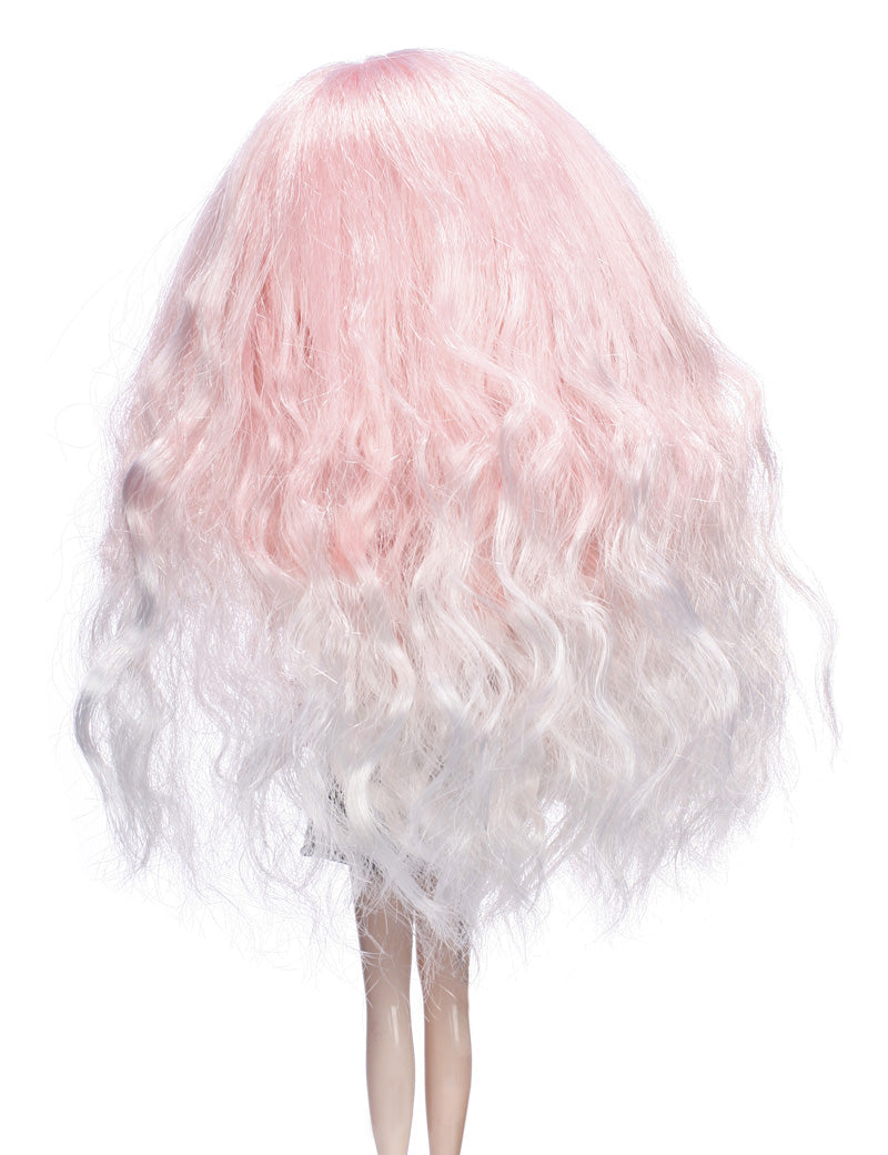 ドールウィッグデライト 可愛さのショーケース B-102 ピンキーティップのロング、緩やかなウェーブのピンク色