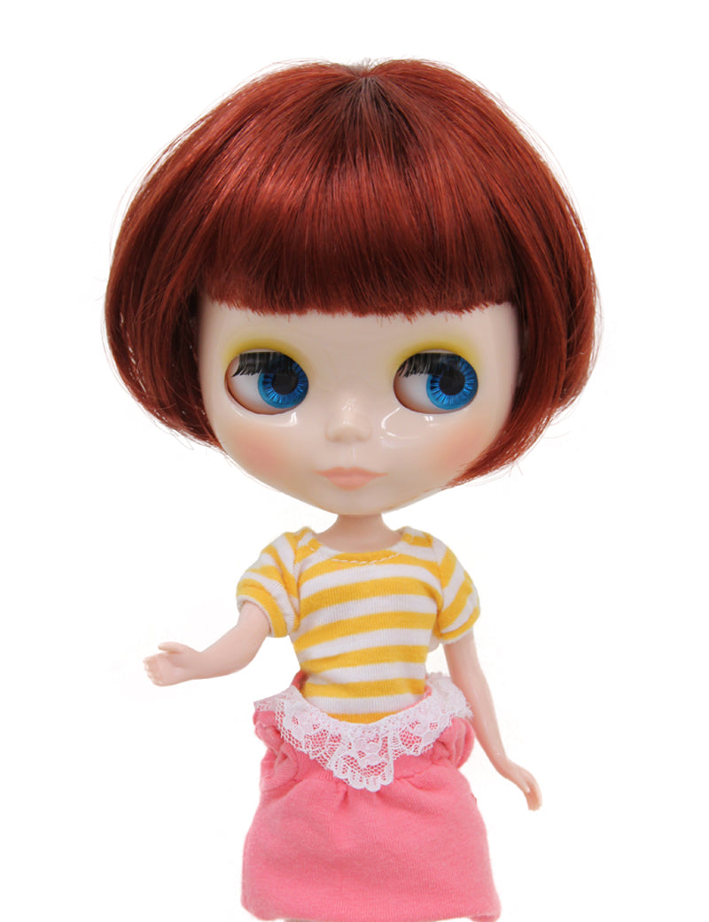 ショートボブカット ウィッグ アウト フォー ドールズ B-175 最も想像できる可愛いウィッグであなたのドールを飾り、クラフトのアートを発見