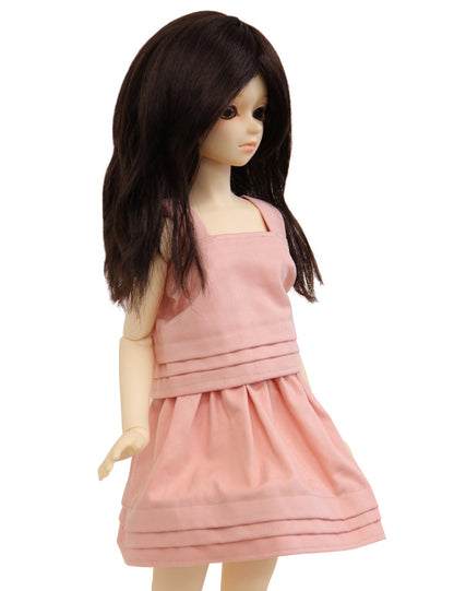 ミディアムロングウェービー WD60-027 ドールウィッグ ブラウンの色