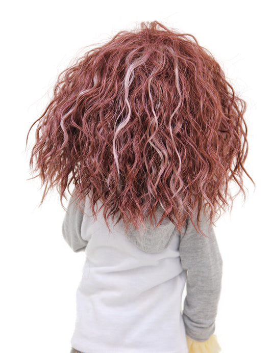 ミディアムカーリー ドールウィグ WD60-018 ドールウィッグアートの世界に飛び込み、ミニチュアの傑作を制作してドールを個性的でキュートな創作物に変える、個性を爆発させる