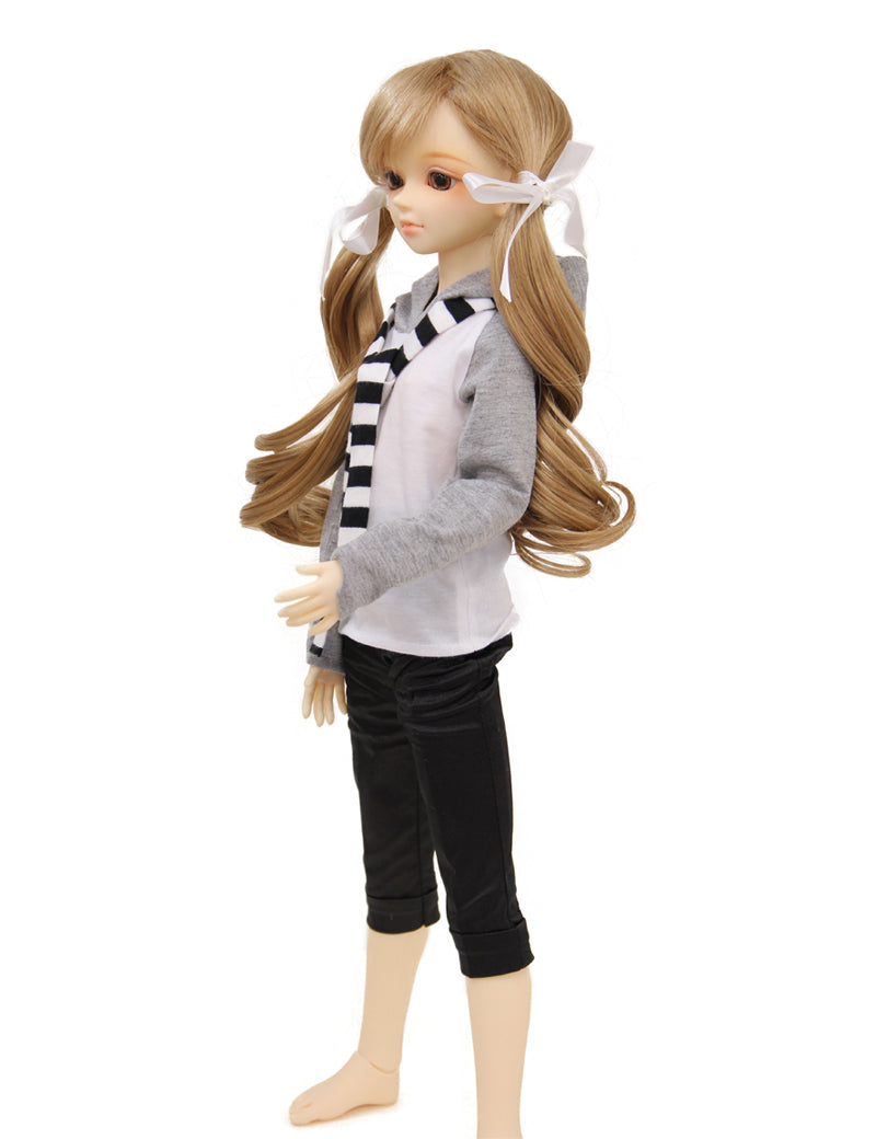 ミディアム ドールウィッグ WD60-007 ウィッグを選択、スタイリング、個性化の芸術の包括的探求、あなたのドールに独自の魅力と美しさを吹き込む