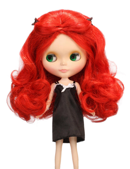 BDドールウィッグ 大きいウェーブスタイル 少しだけ長い前髪を後ろにくくって清潔的！クリップ付！ B-138