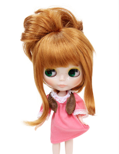 BDドールウィッグ 高めのアップスタイル  立体感のある豪華なウィッグで華やかさを演出！B-152