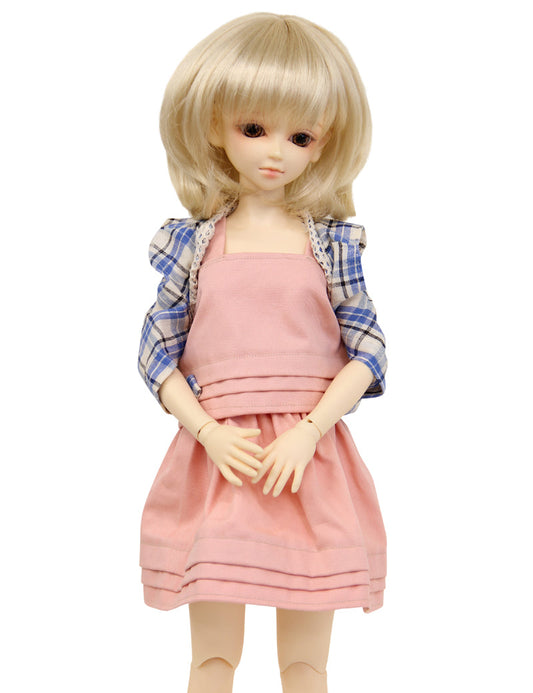 カジュアルなショートカット WD60-029 ドールウィッグ プラチナブロンドの色